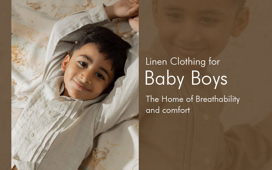Baby boy linen outfit on sale