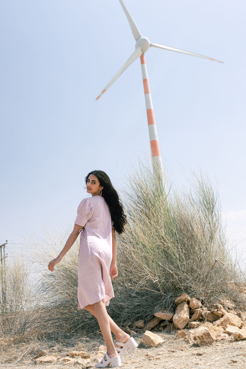 Wrap around dress - Chi Linen