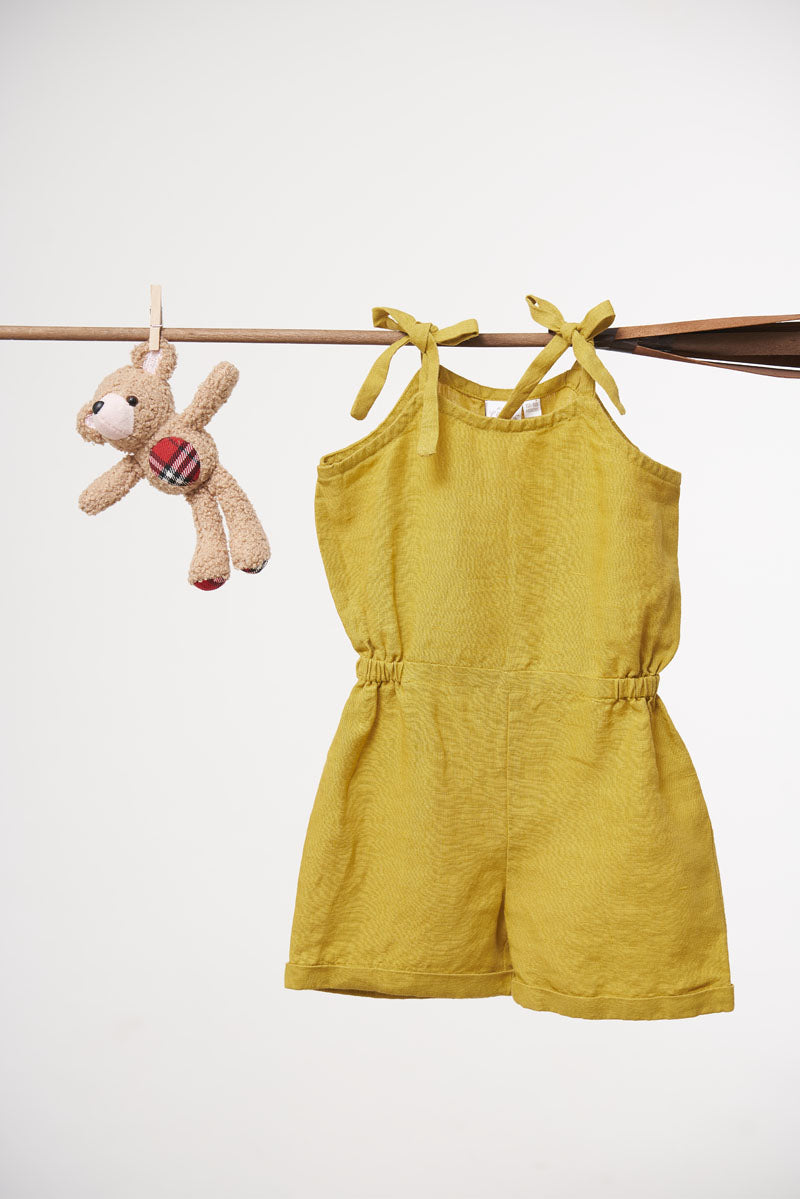 Tie-Up Play Suit - Chi Linen