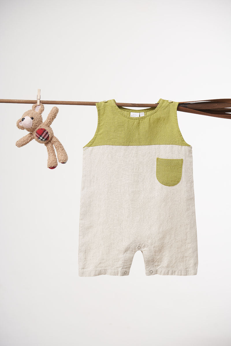 2 Colour Romper - Chi Linen