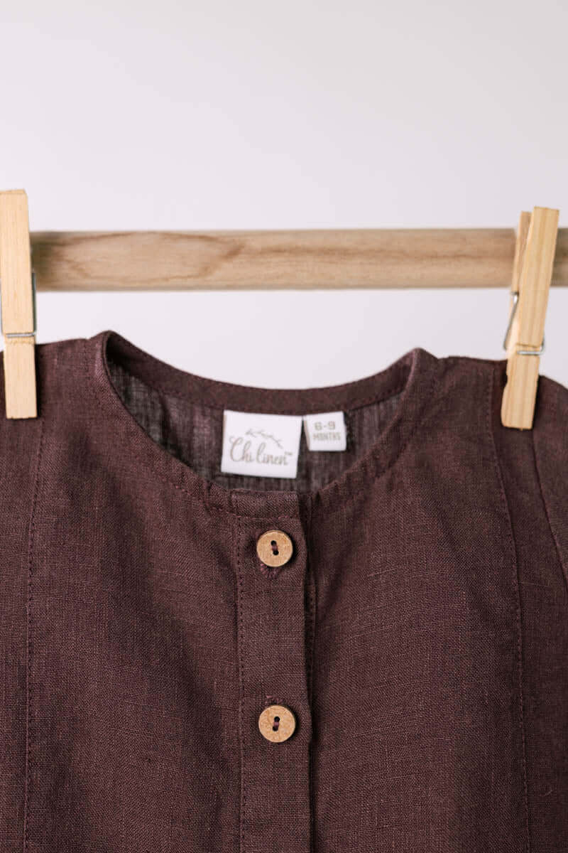 Front dart Rompers - Chi Linen