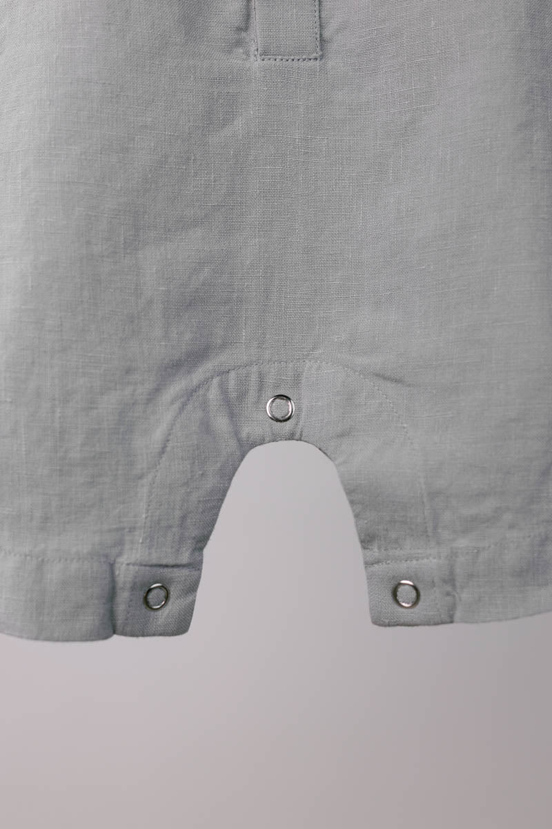 Patch Pocket Romper - Chi Linen