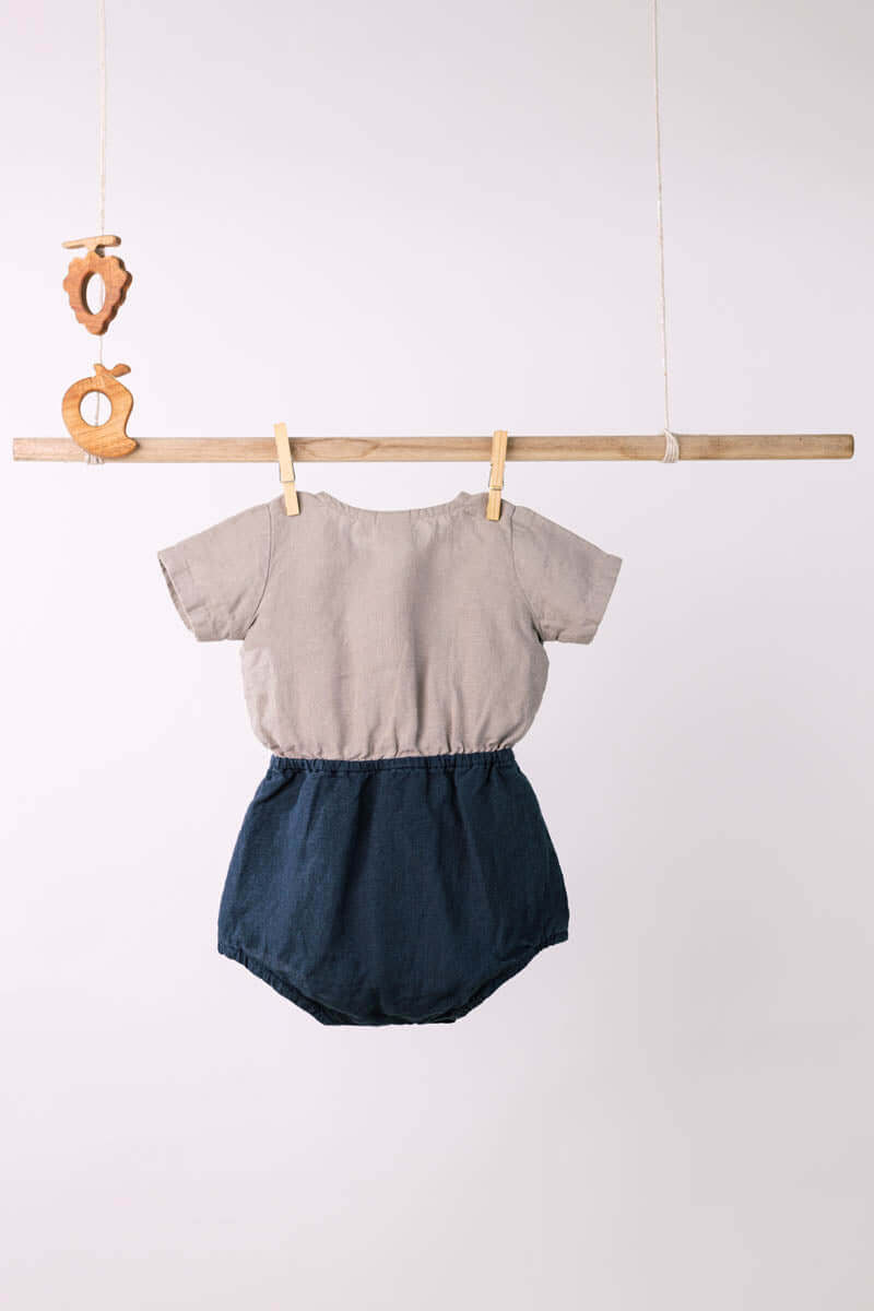Bloom romper for Boy - Chi Linen