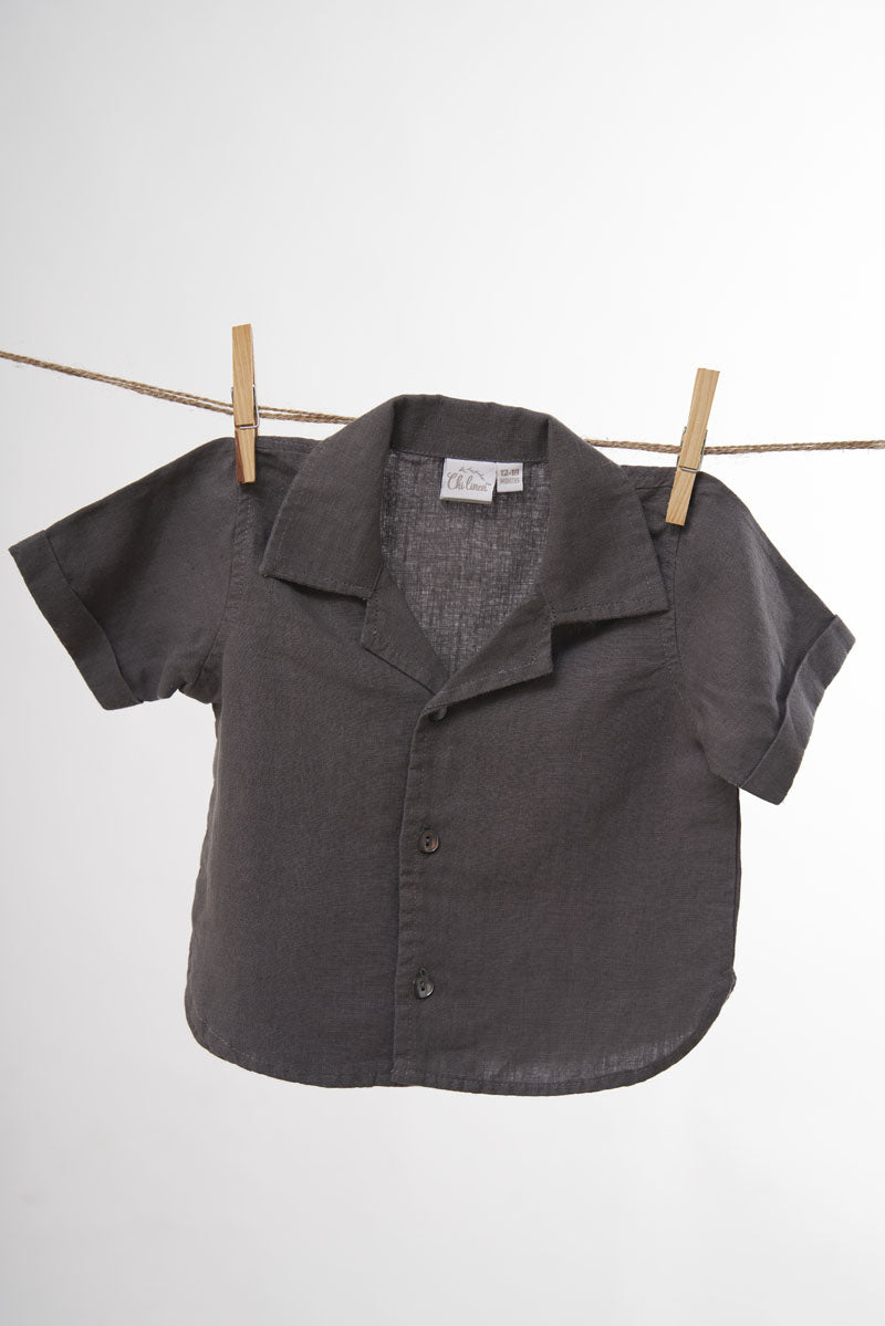 Cuban Collar Co-ords Set - Chi Linen