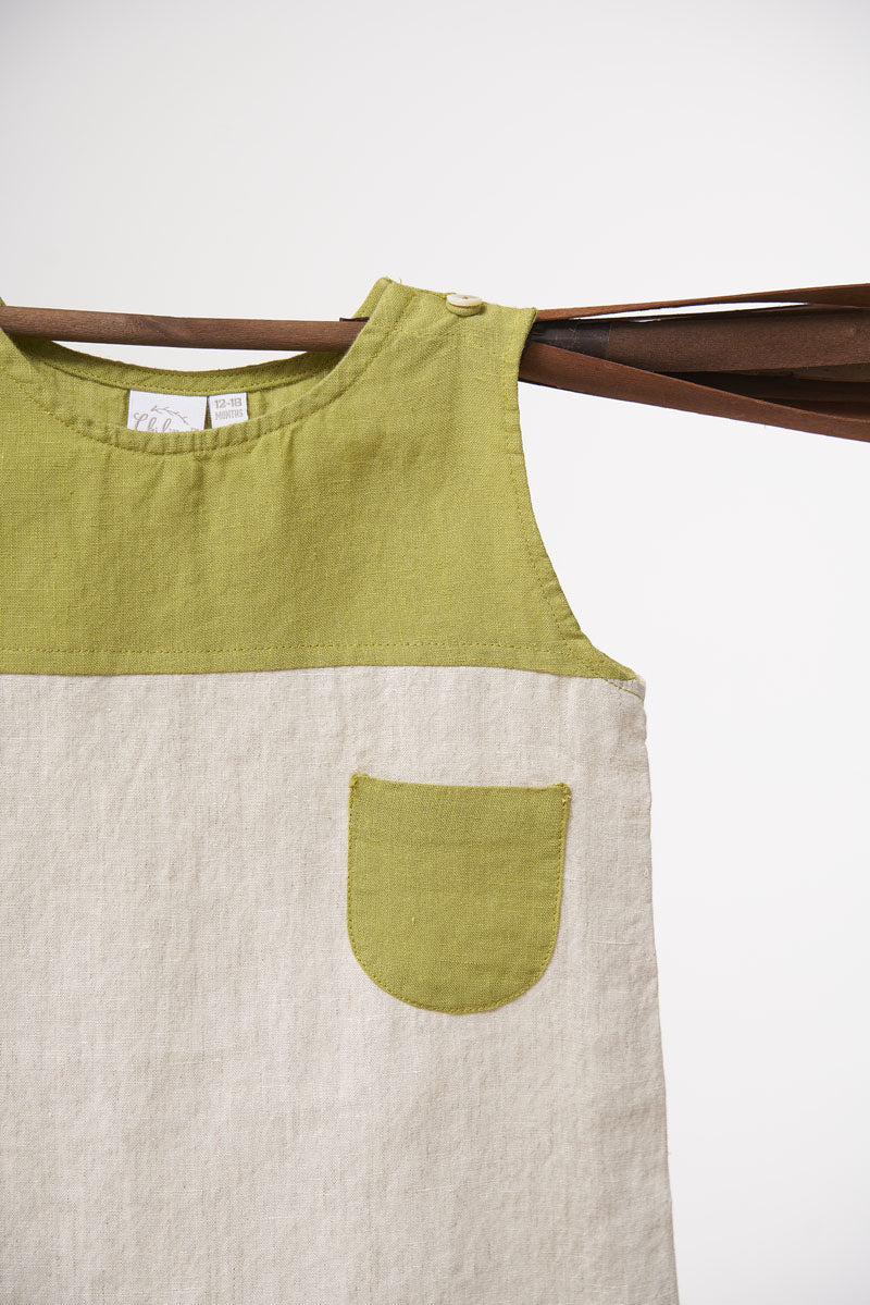 2 Colour Romper - Chi Linen