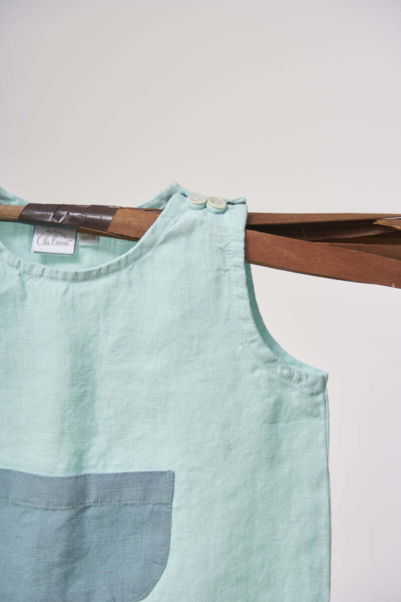 Patch Pocket Top & Bottom Set - Chi Linen