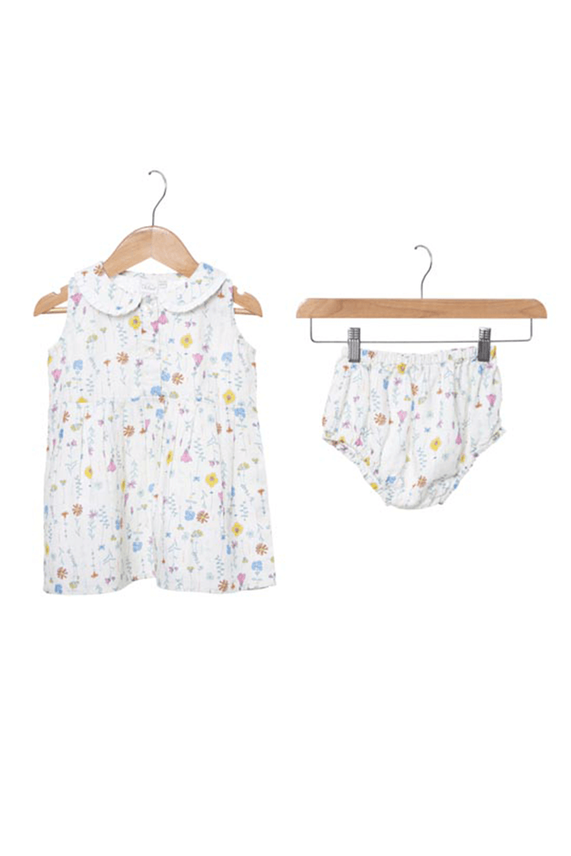 Pleated collar frock