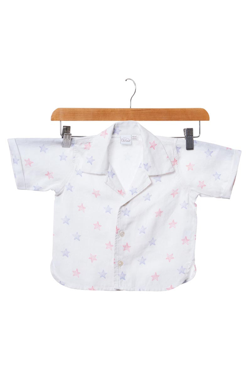 Printed Cuban Collar Co-Ord Set