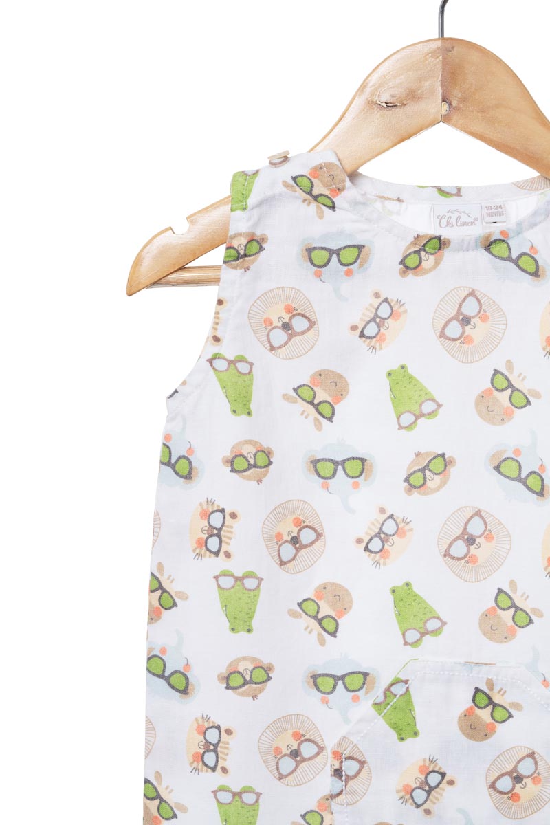 Printed Dangree Romper