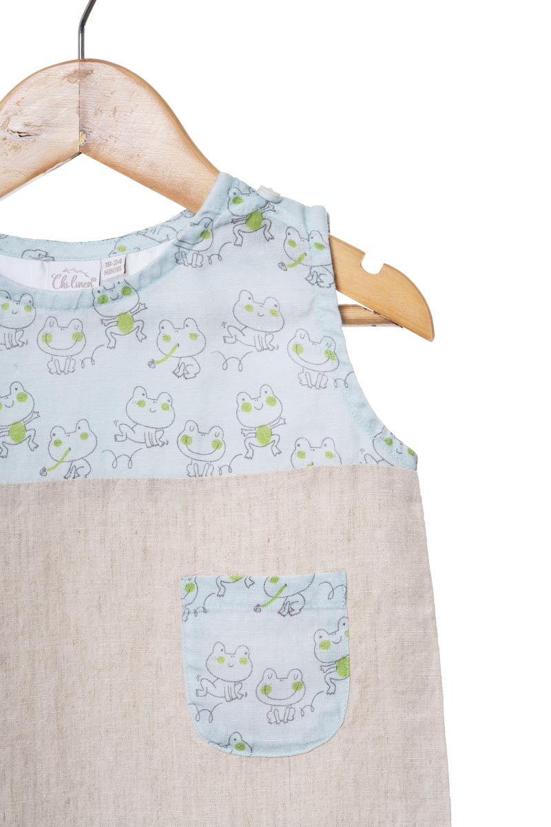 Printed Yoke 2 Colour Romper