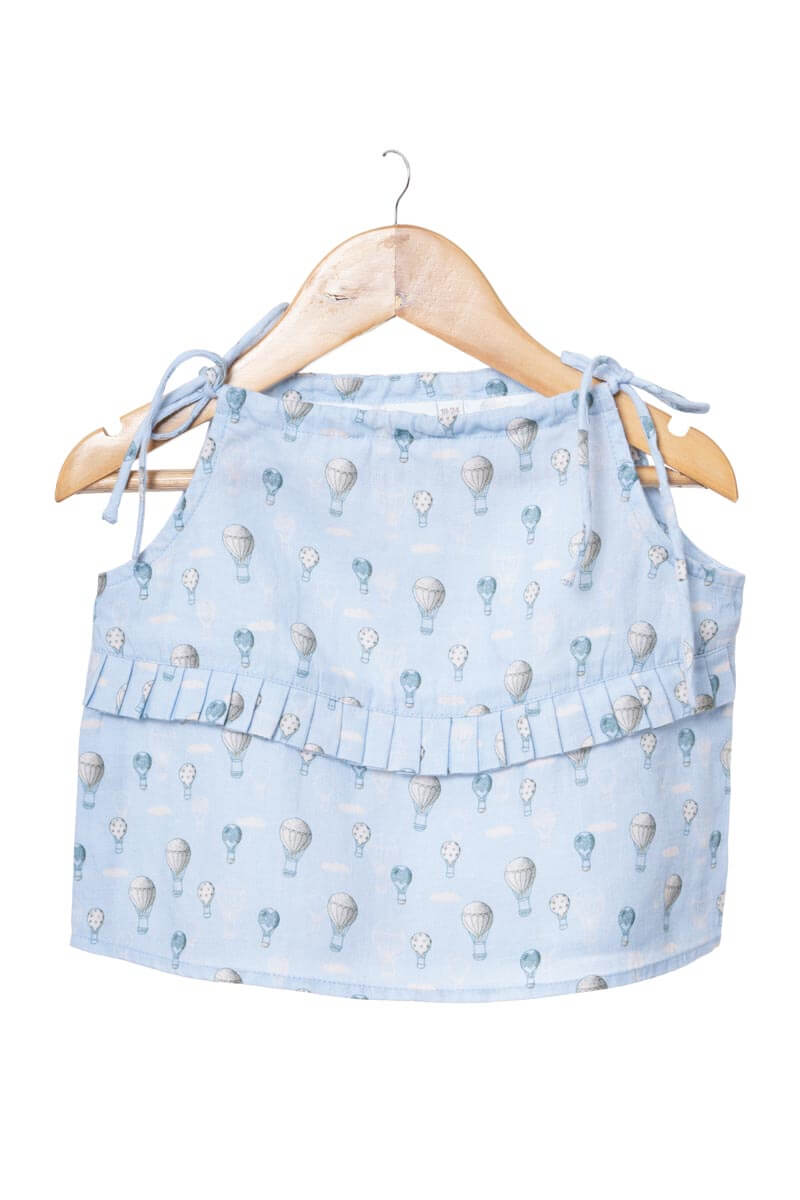 Linen tie strap pleated co-ords