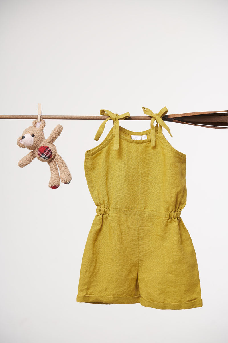 Tie-Up Play Suit - Chi Linen