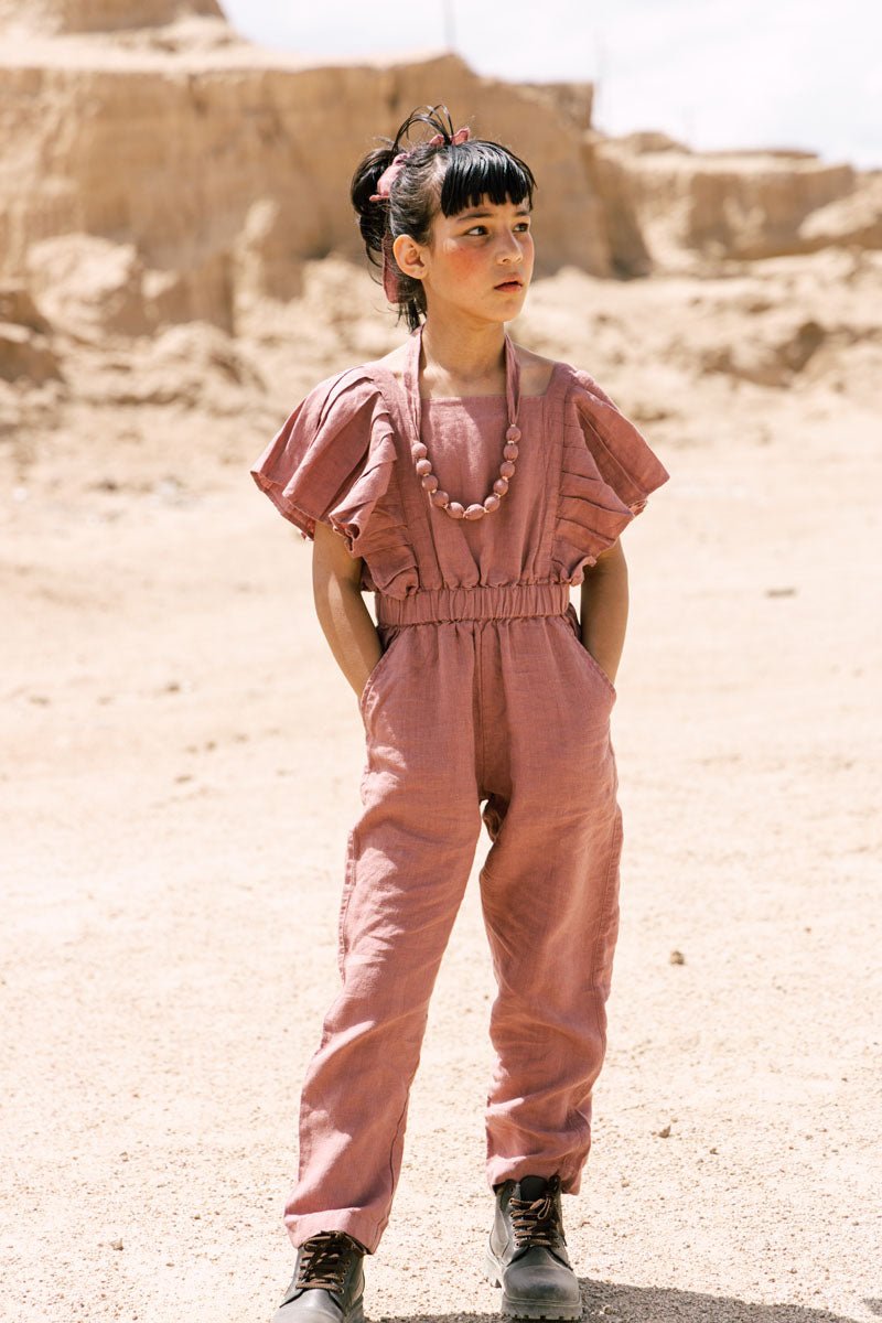 Ruffle jumpsuit - Chi Linen