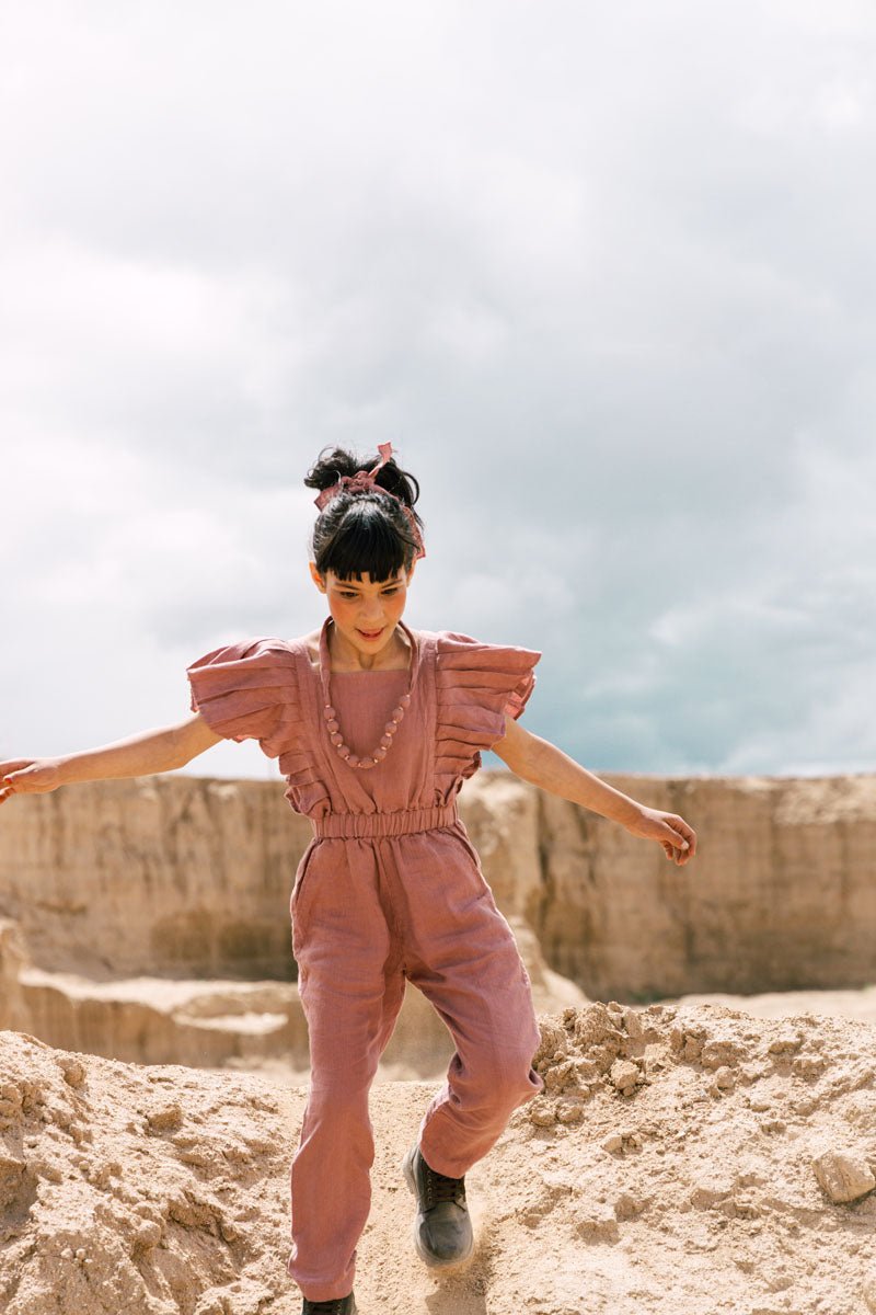 Ruffle jumpsuit - Chi Linen