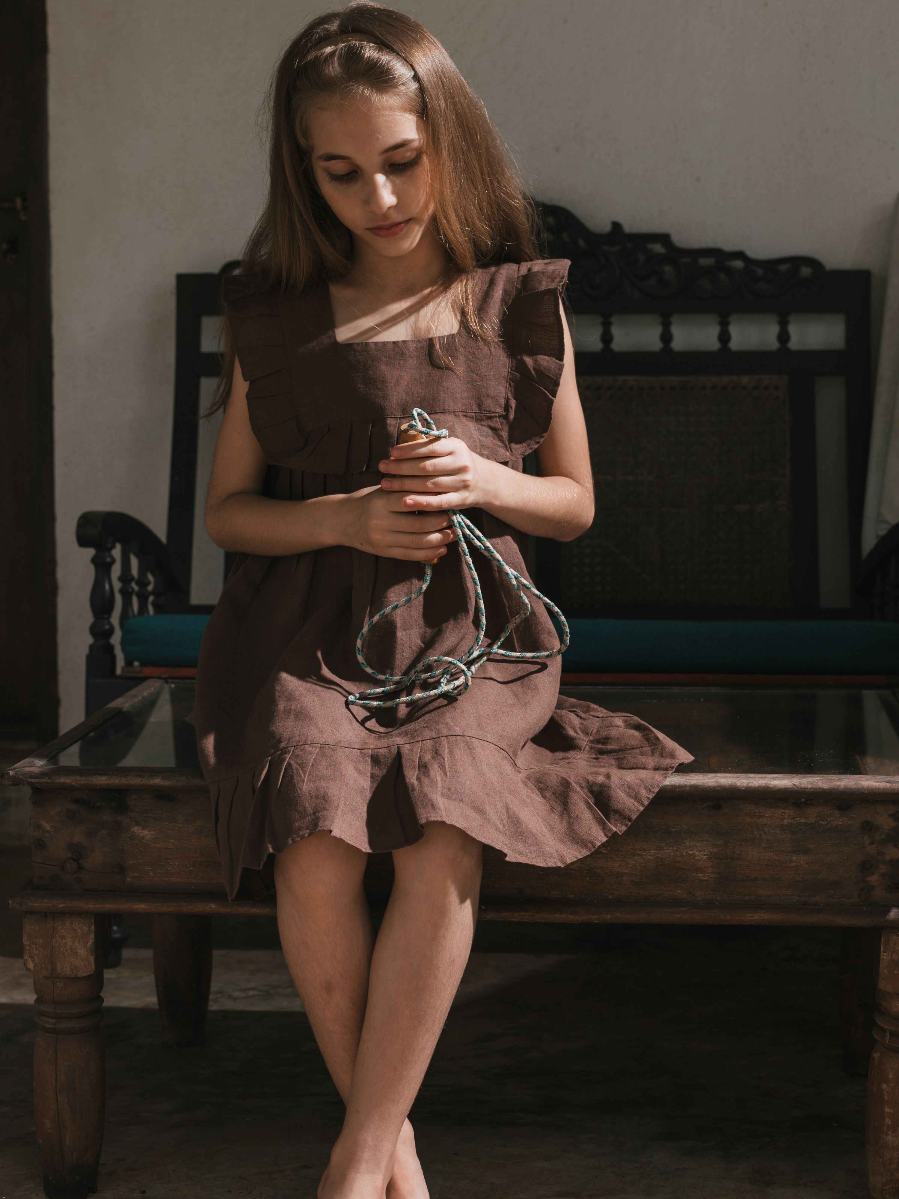 Ruffle Frock - Chi Linen