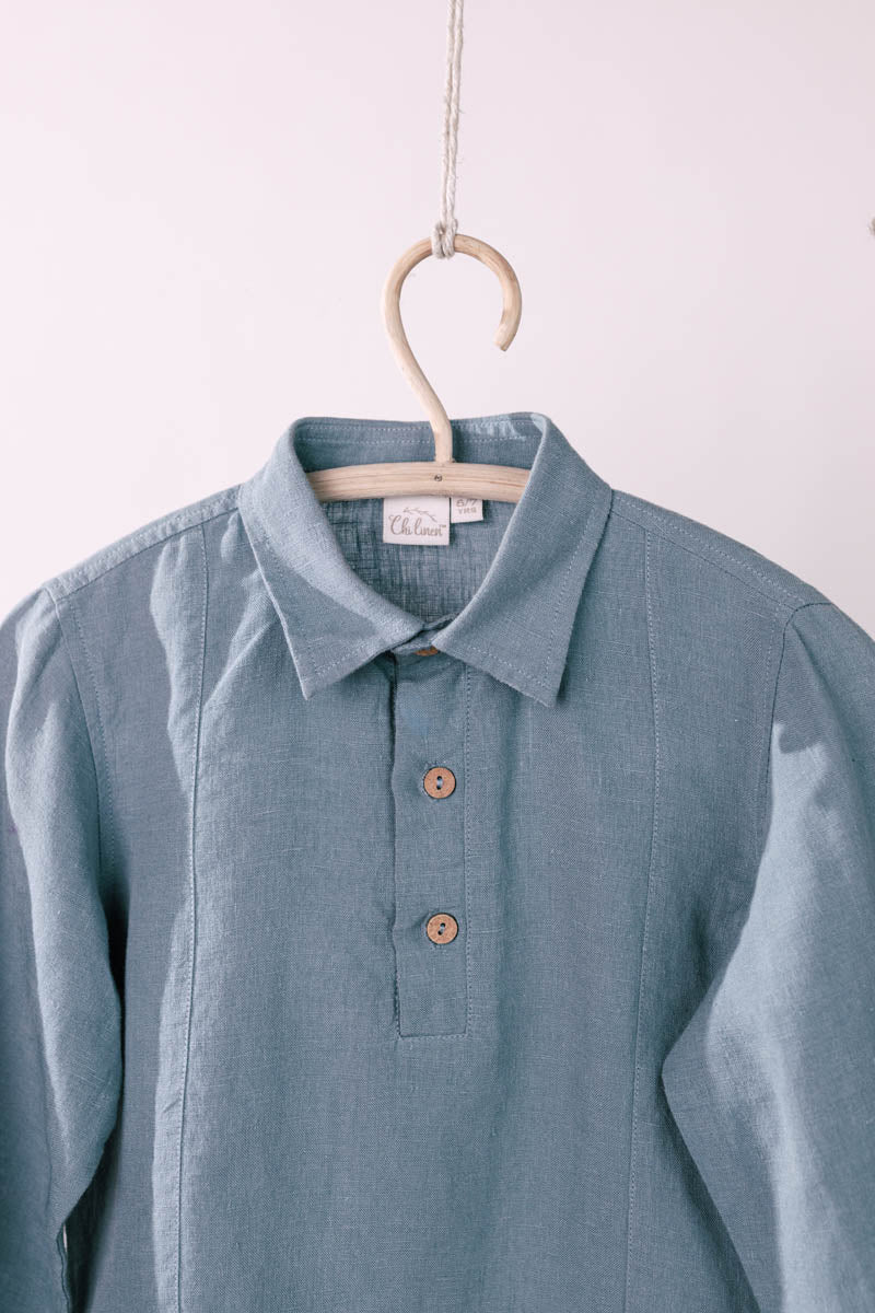 Front Dart Shirt - Chi Linen