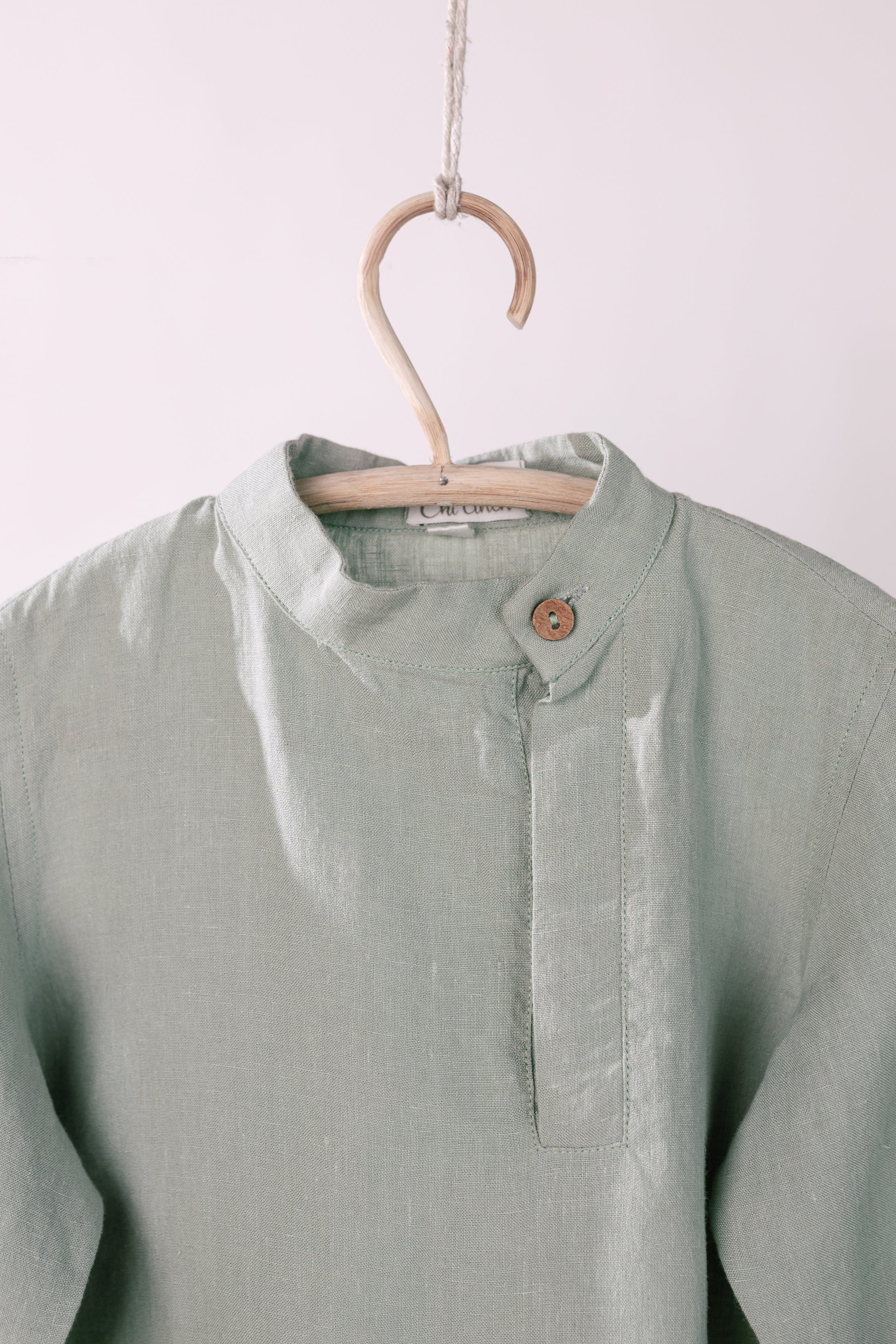 Chef Collar Shirt - Chi Linen