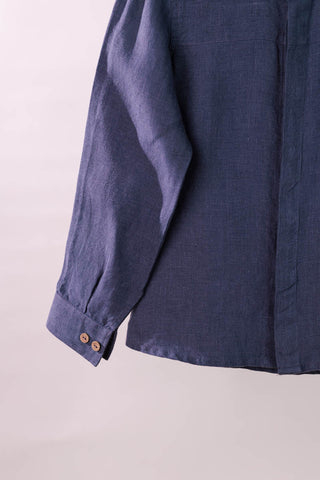 Horizontal Dart Shirt - Chi Linen