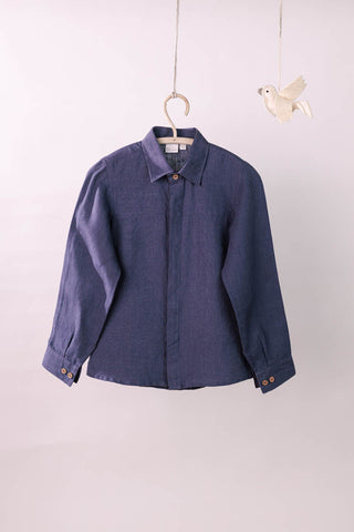 Horizontal Dart Shirt - Chi Linen