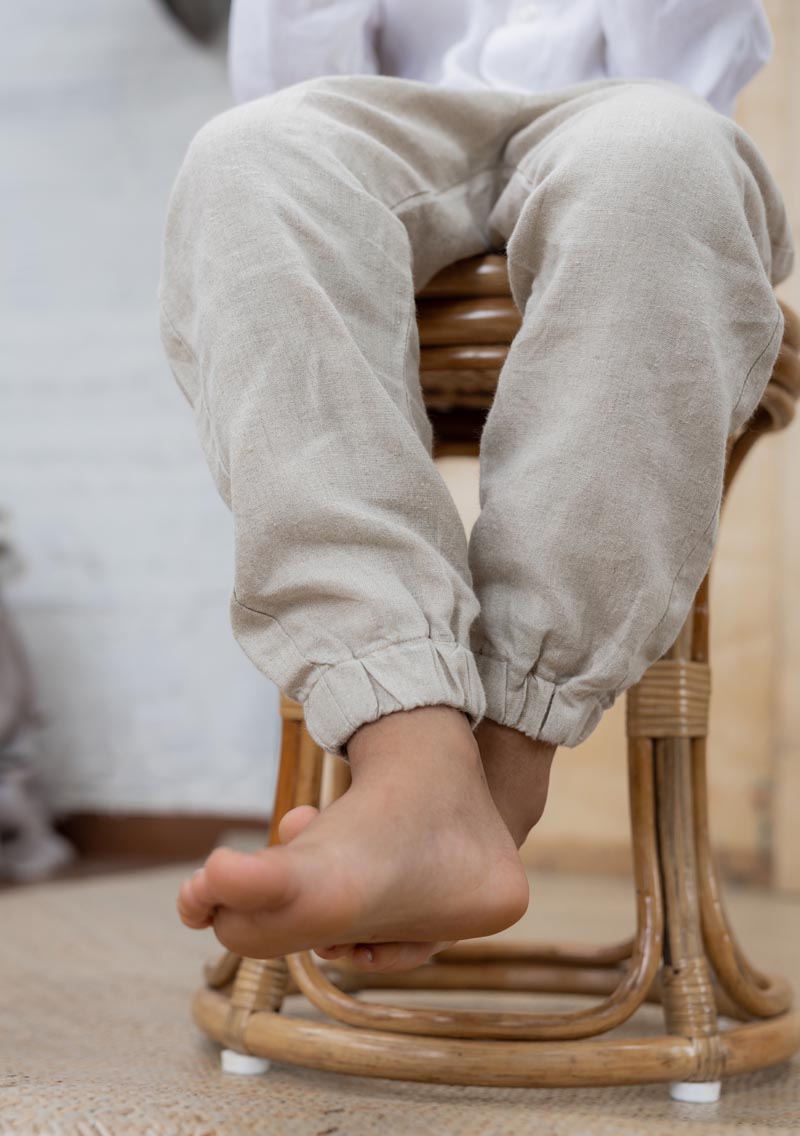 Linen Joggers For Him - Chi Linen