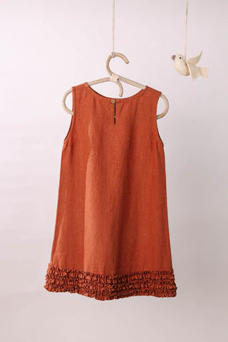 Ruffle Bottom Frock - Chi Linen