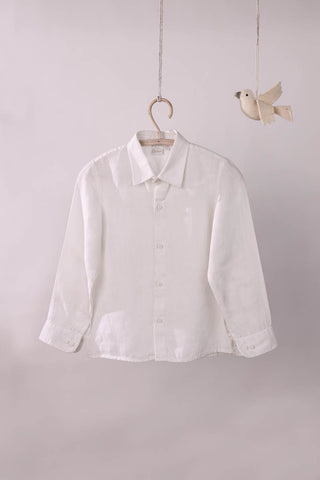 Suspender Shorts With Shirt Set - Chi Linen