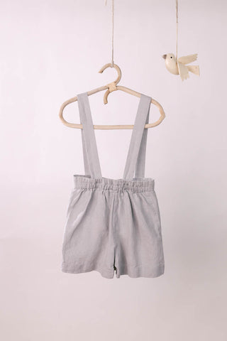 Suspender Shorts With Shirt Set