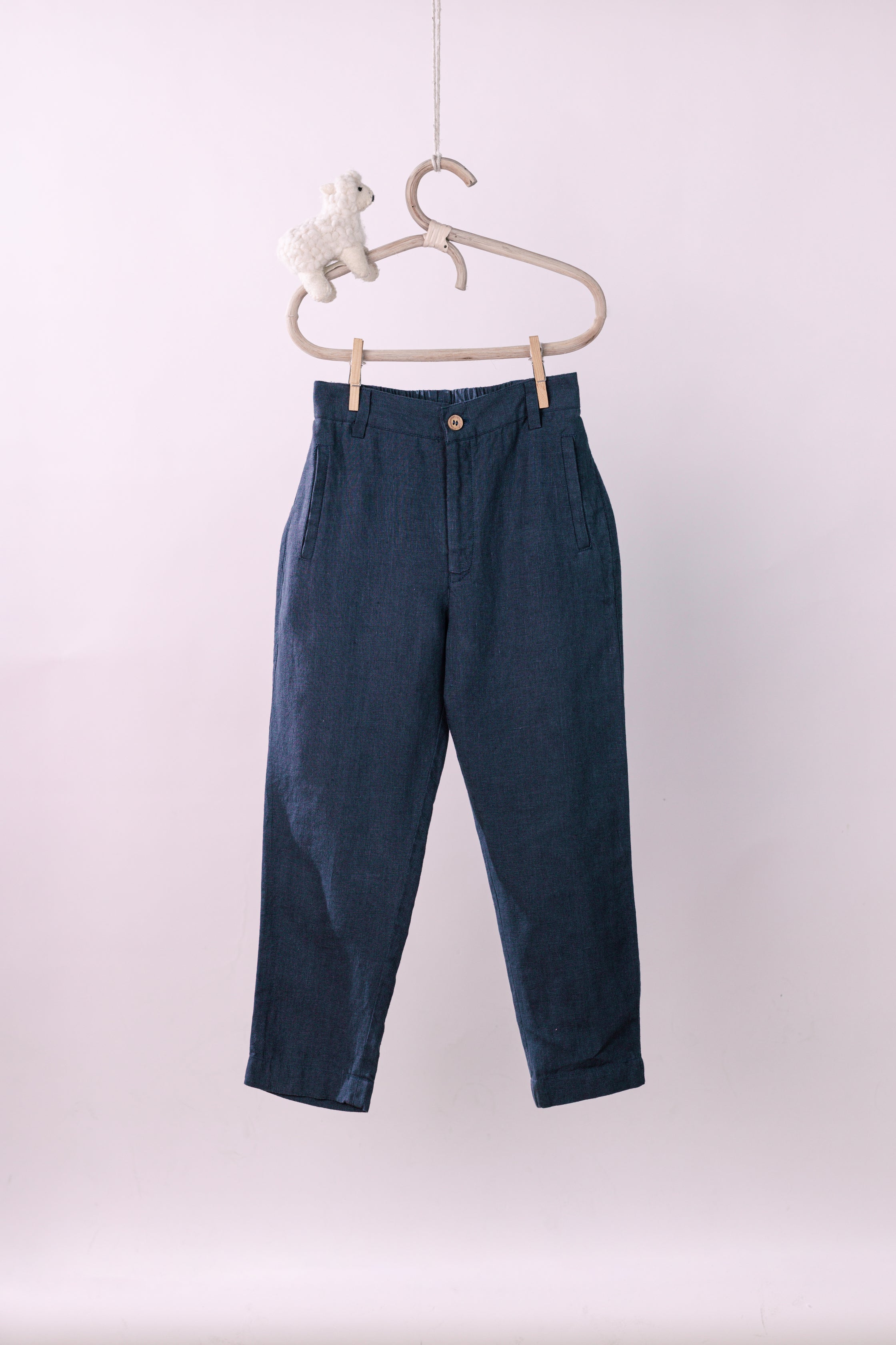 Bone Pocket Trouser - Chi Linen
