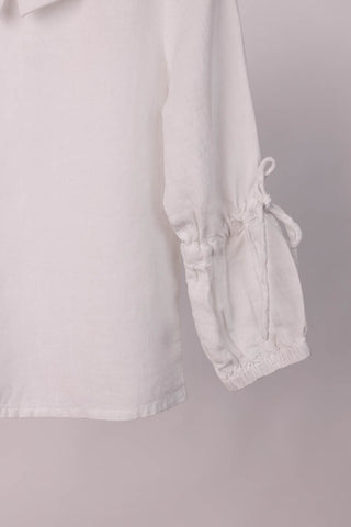 Suspender Skirt With Shirt Set - Chi Linen