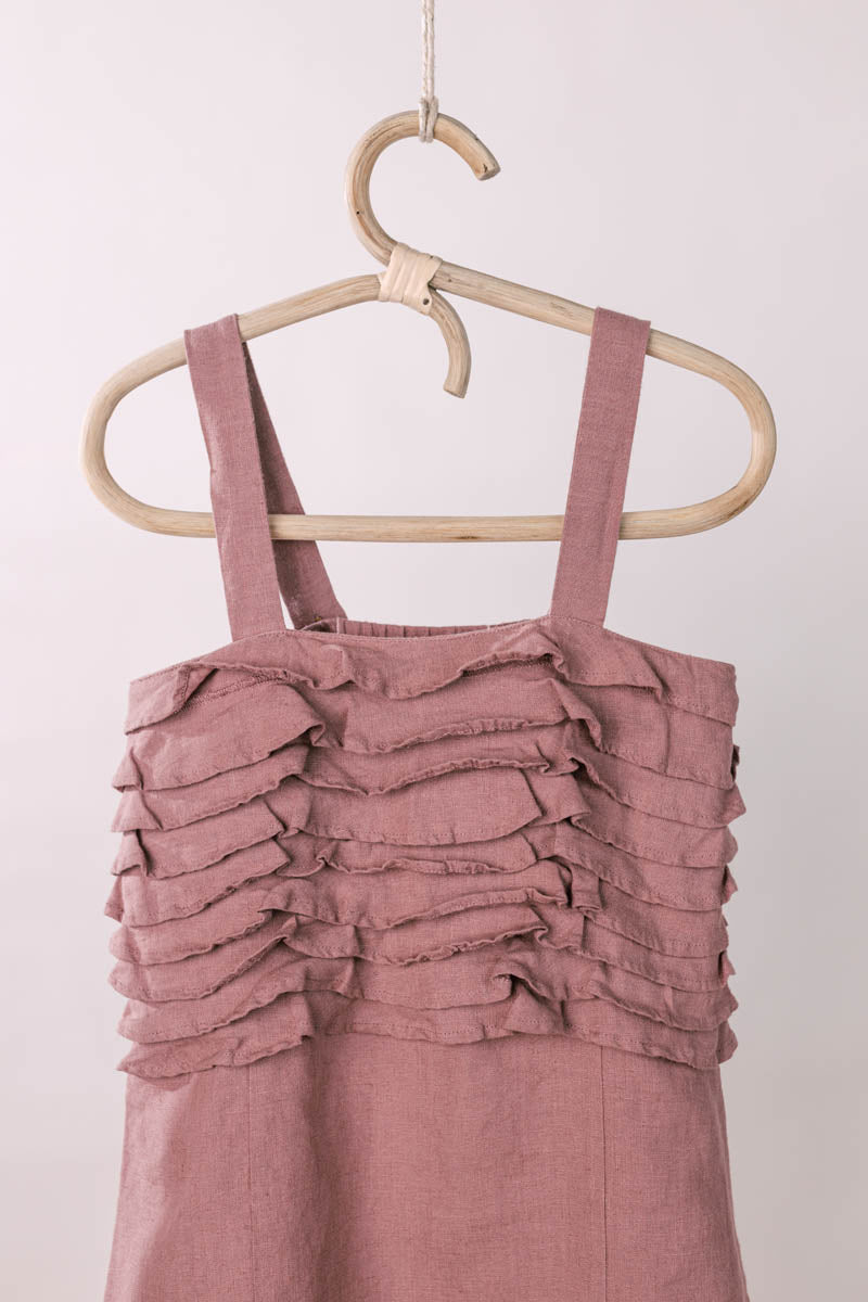 Frill Yoke Frock - Chi Linen