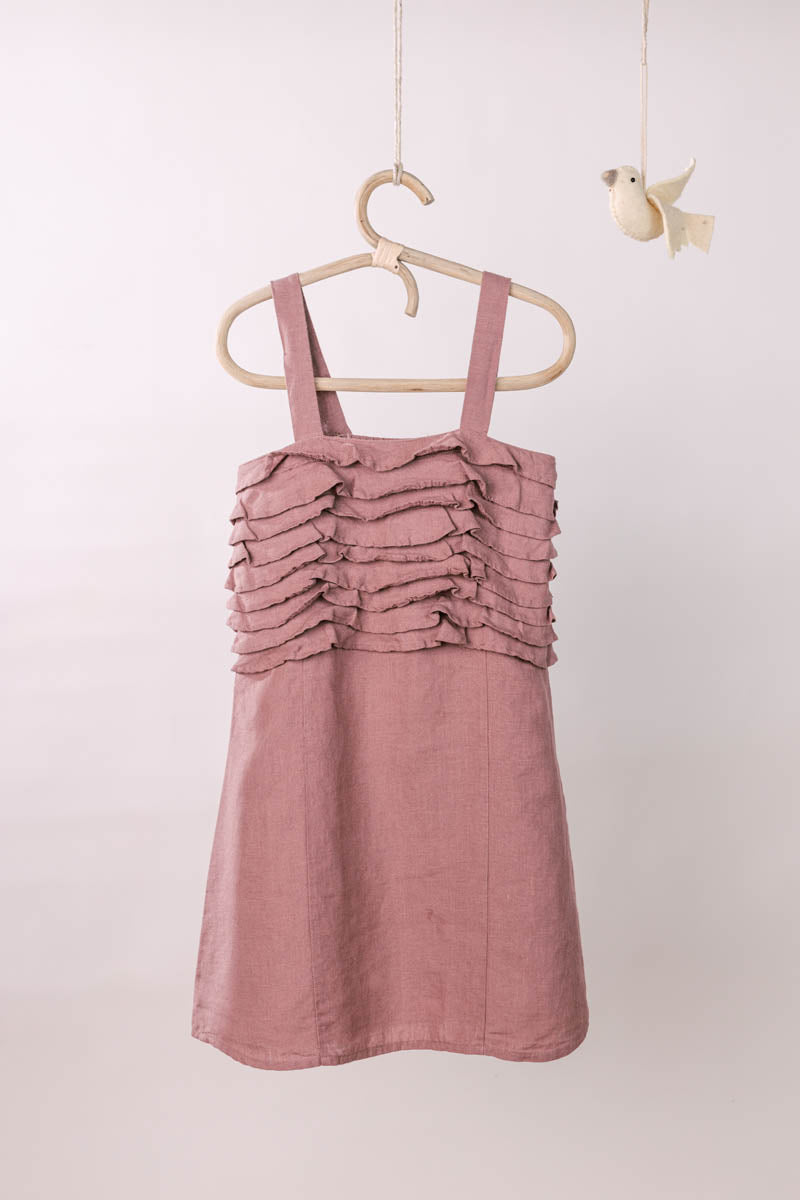 Frill Yoke Frock - Chi Linen