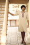  Natural Colour Placket Embroidered Kurta Set - Men's Linen Wear