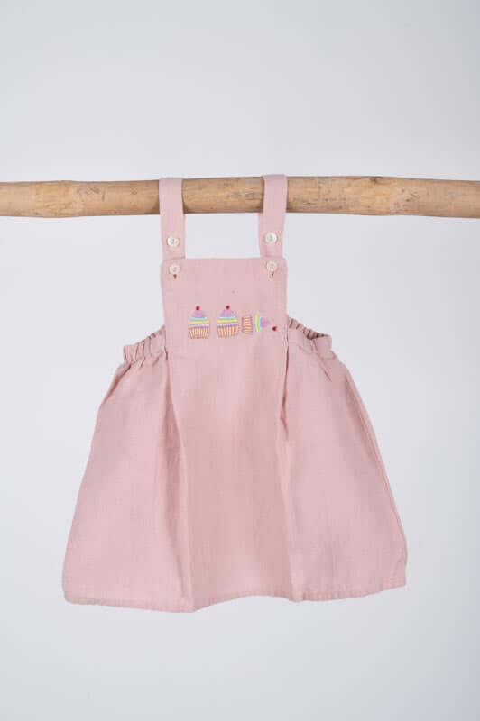 Hand-embroidered Suspender Dress