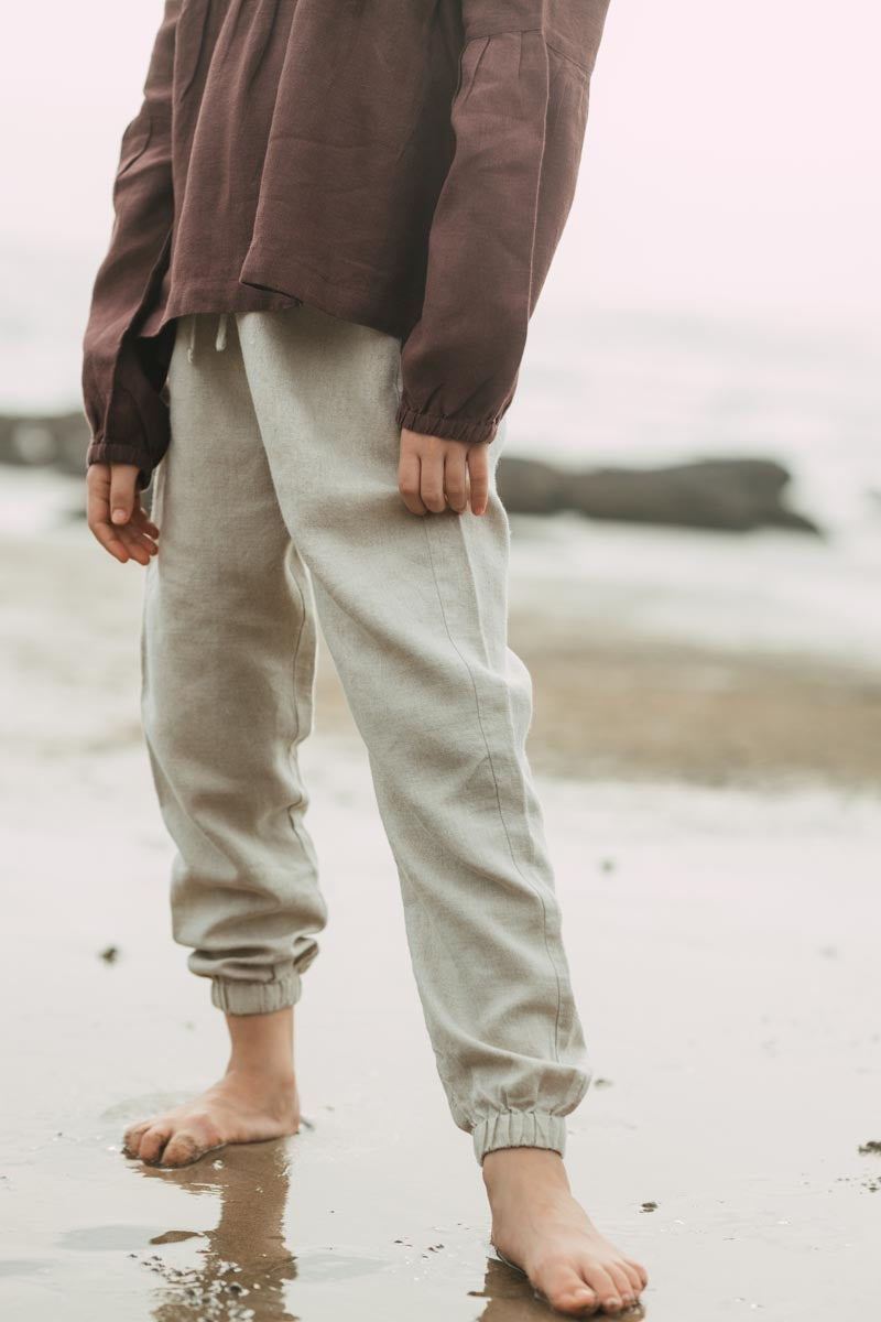 Linen Joggers For Her - Chi Linen