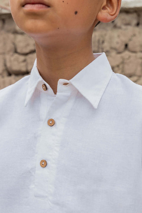 Drop shoulder shirt - Chi Linen
