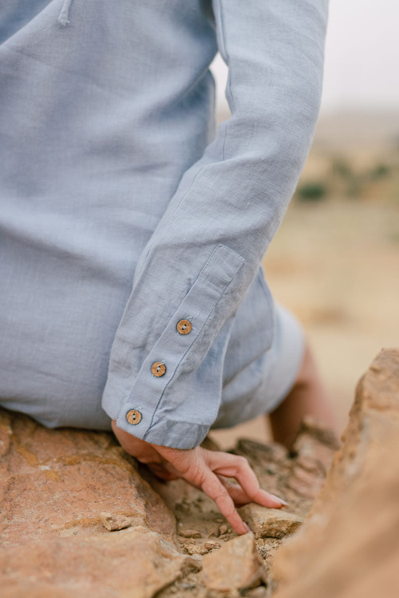 Princess sleeve Dress - Chi Linen