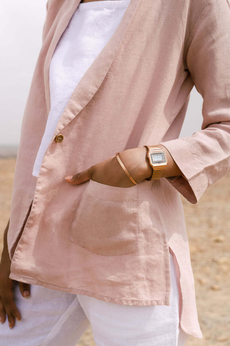 linen Cardigan 3 piece set - Chi Linen