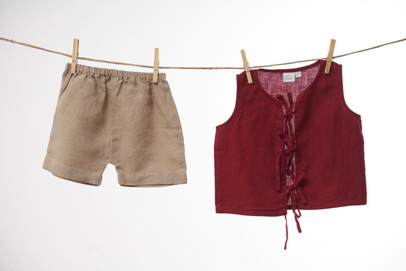 Front Opening Jhablas Set - Chi Linen
