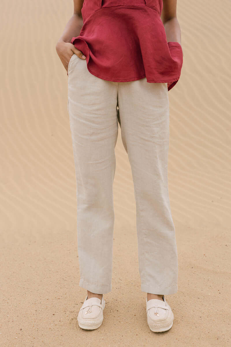 Straight fit trouser - Chi Linen