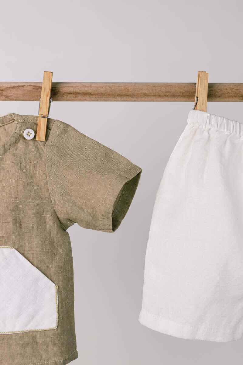 2 Pocket Shirt Set - Chi Linen