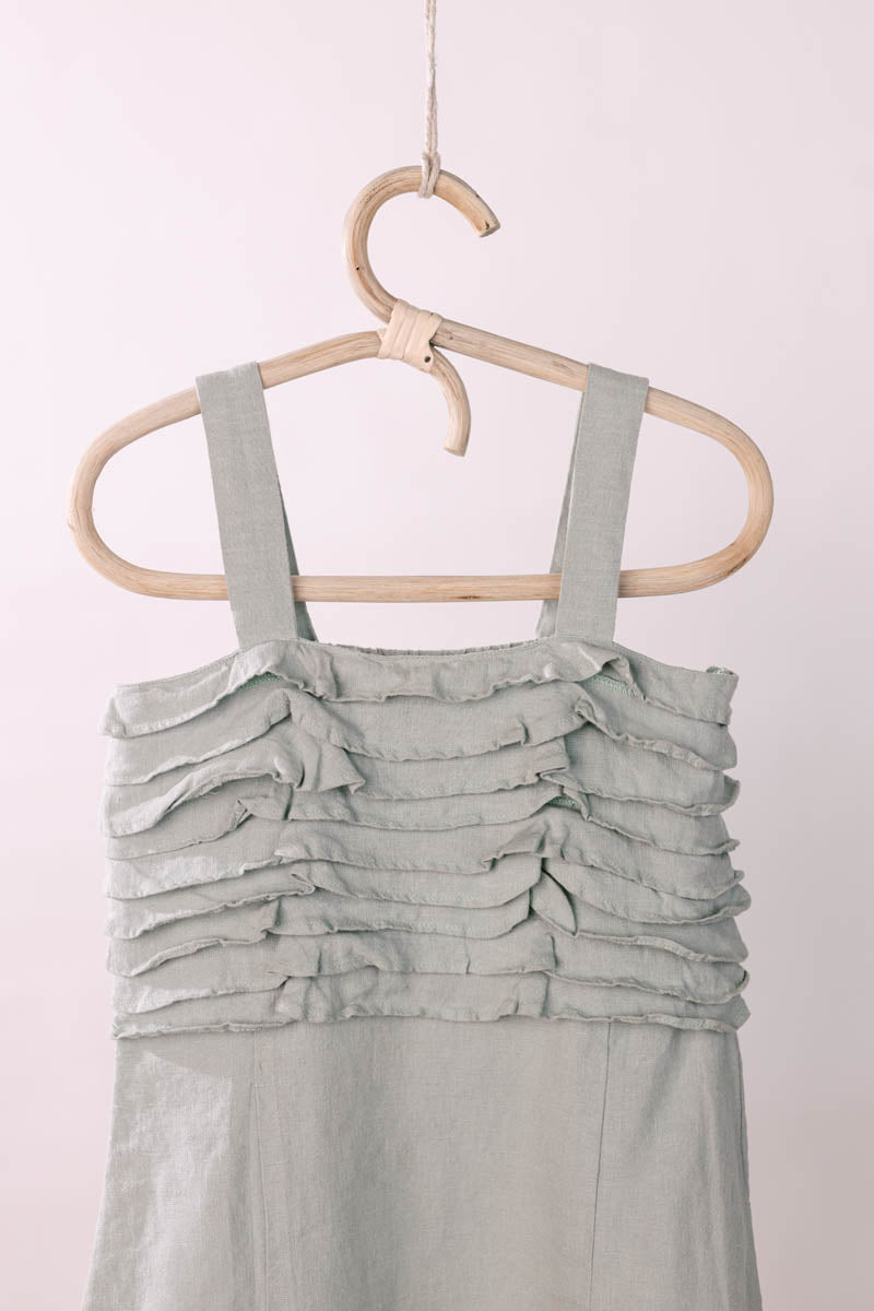 Frill Yoke Frock - Chi Linen