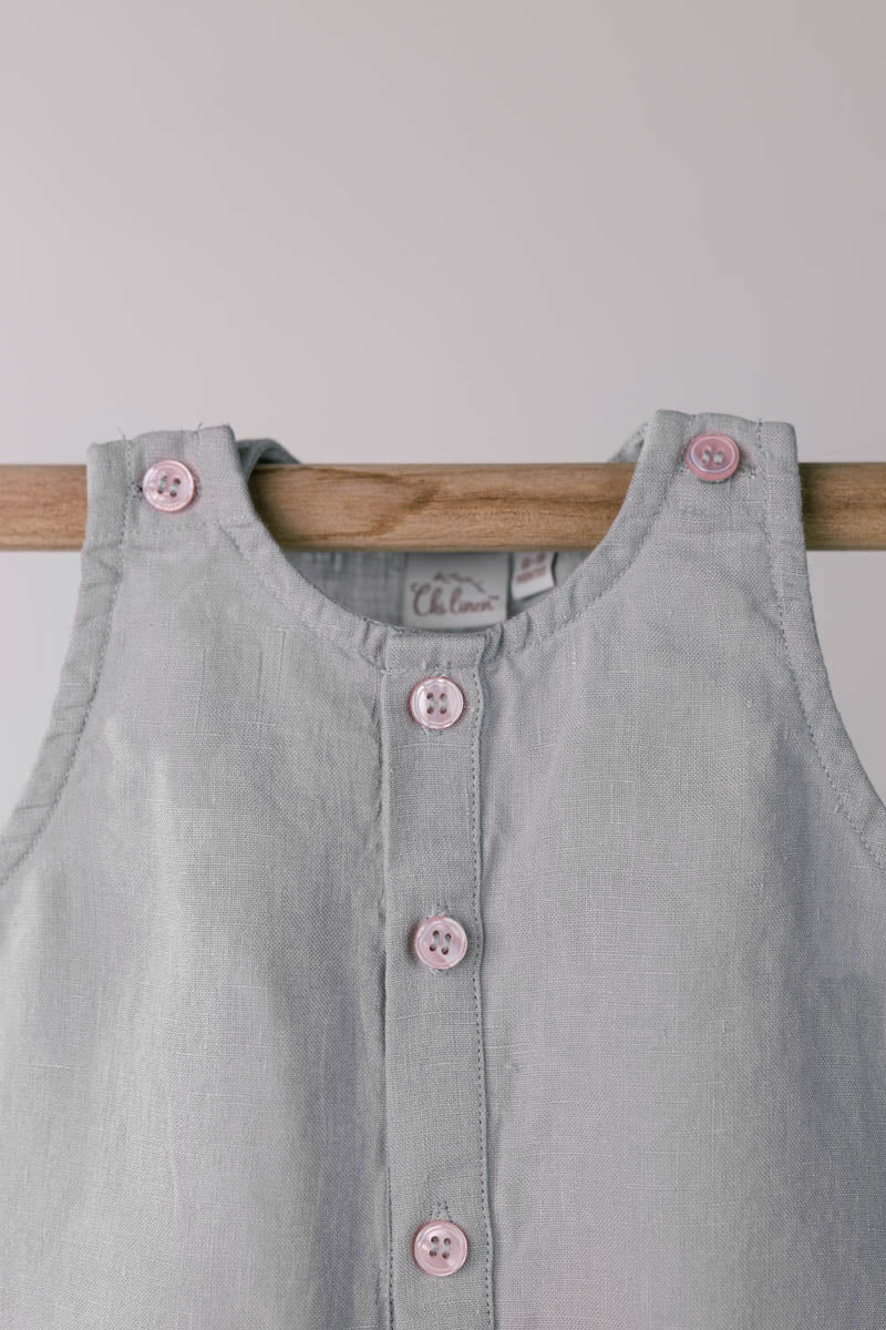 Patch Pocket Romper - Chi Linen
