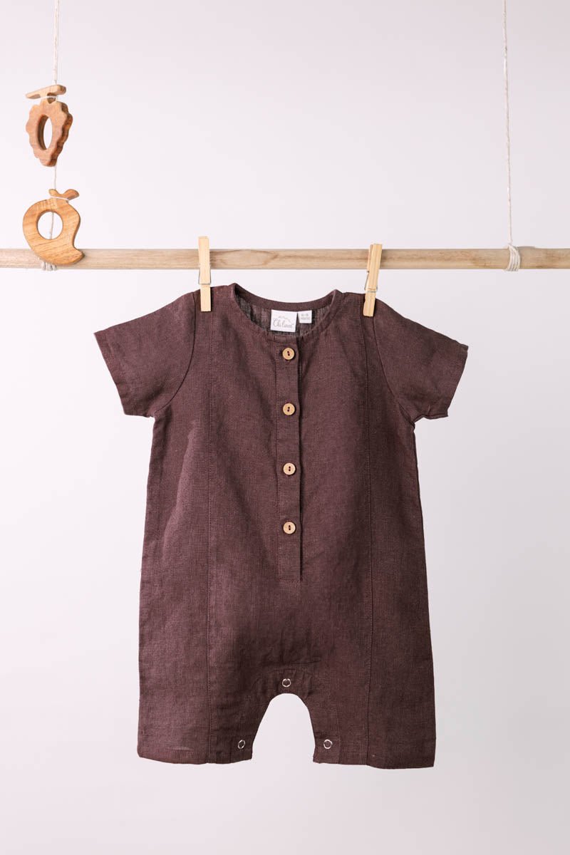 Front dart Rompers - Chi Linen