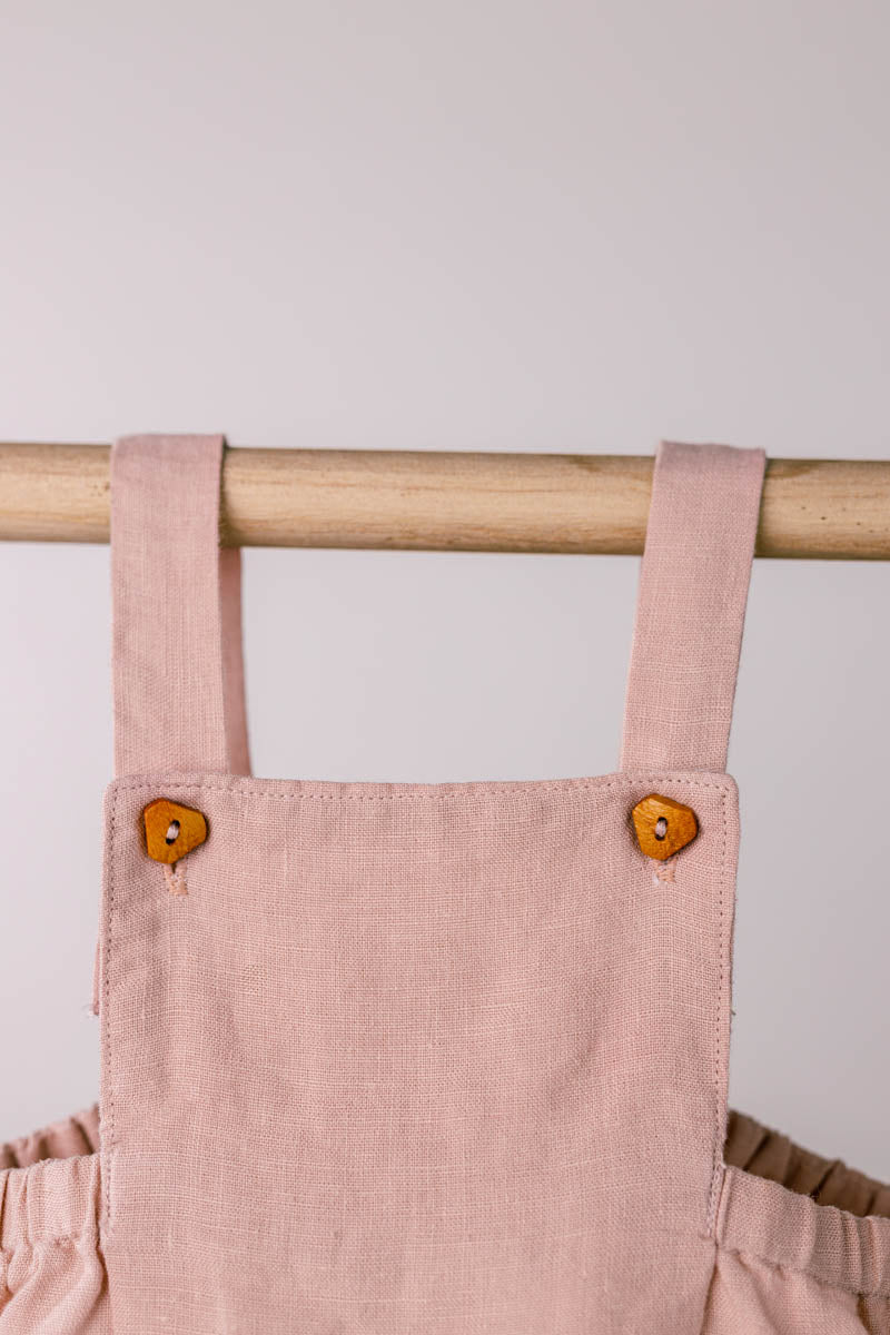 Toddler Suspender Frock - Chi Linen