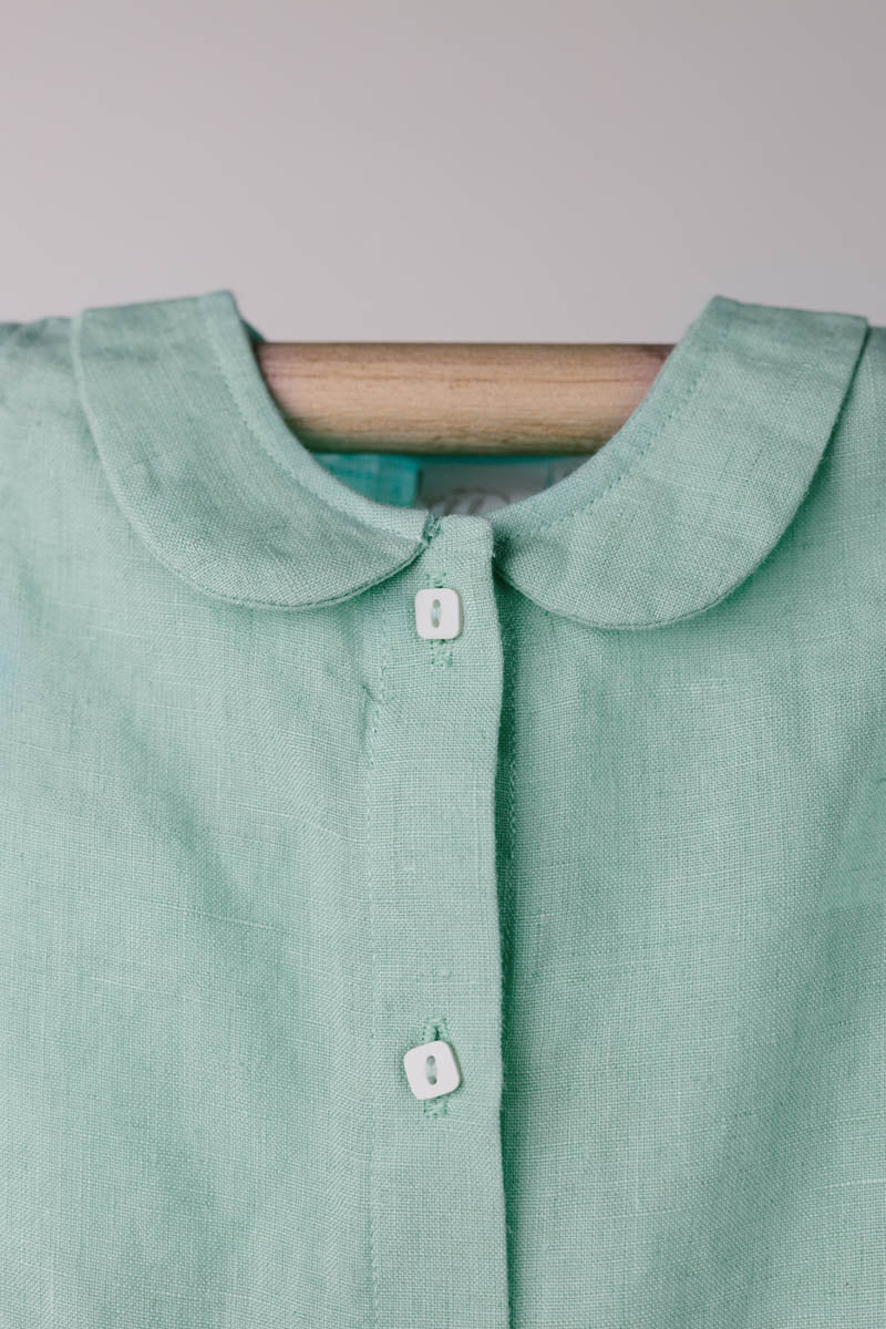 Peter-Pan Collar Frock - Chi Linen