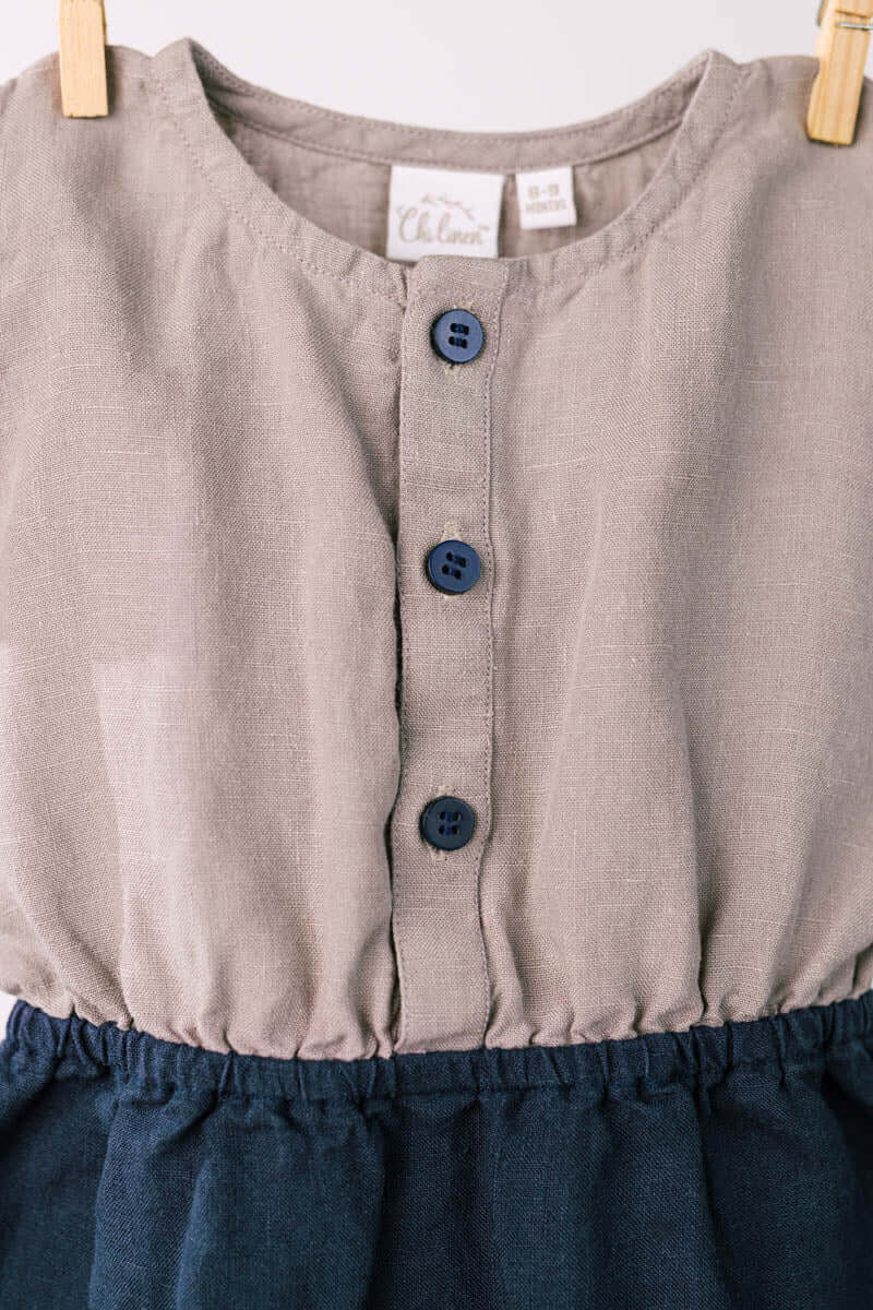 Bloom romper for Boy - Chi Linen