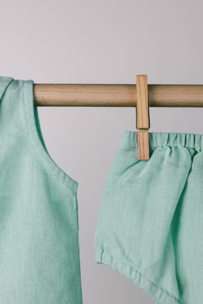 Peter-Pan Collar Frock - Chi Linen