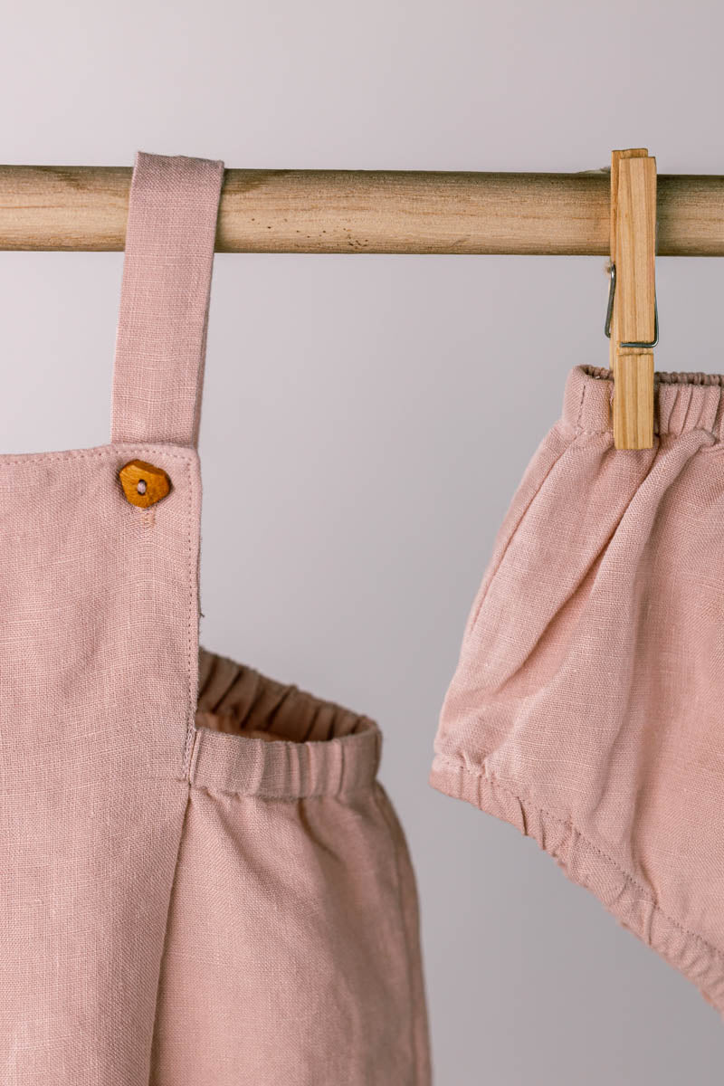 Toddler Suspender Frock - Chi Linen