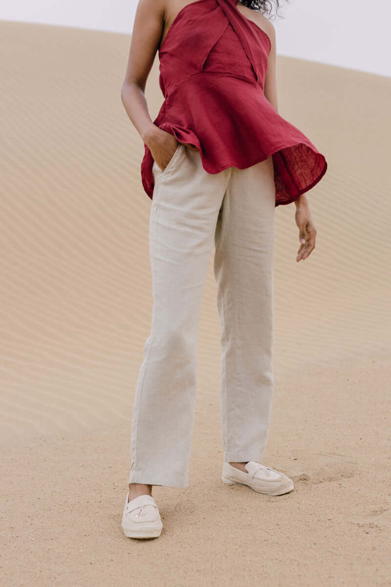 Straight fit trouser - Chi Linen