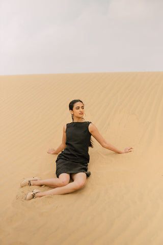 Double Strap Dress - Chi Linen
